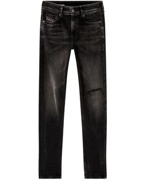 DIESEL Sleenker 09N19 ダメージ ジーンズ - ブラック