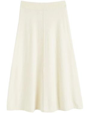 Chinti & Parker A-Line Skirt - Natural
