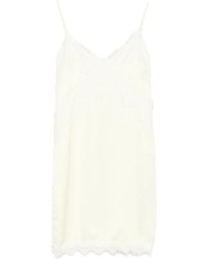 ViCOLO Lace-Trim Top - White