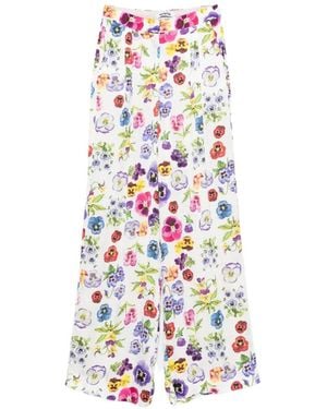 Vivetta Floral-Print Pants - White