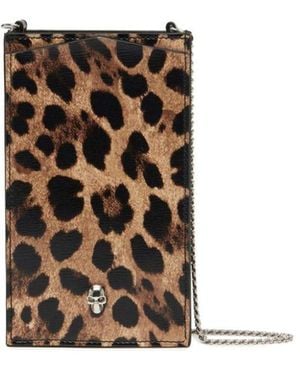 Alexander McQueen Leopard-print Phone Case - White