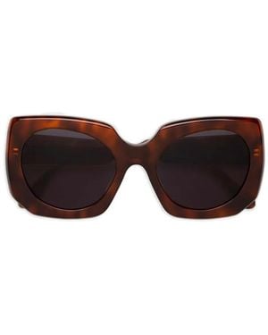 Marni Havana Geometric Sunglasses - Brown
