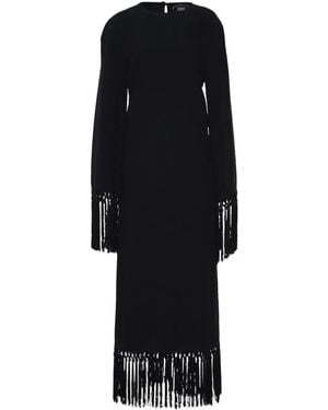 ‎Taller Marmo Fringed Dress - Black