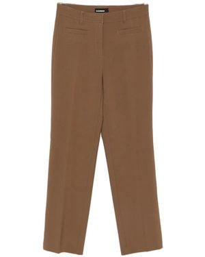 Cambio Ginger Straight-Leg Pants - Natural