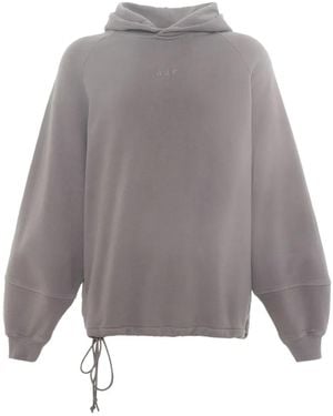 Applied Art Forms Sudadera Pop-Eye Con Capucha Y Bordado - Gris