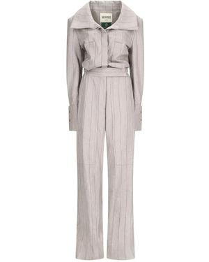 BATAKOVIC Belgrade Long-Sleeves Collared Jumpsuit - Grey