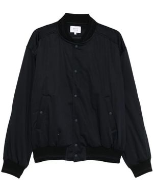 Maison Kitsuné Buttoned Bomber Jacket - Black