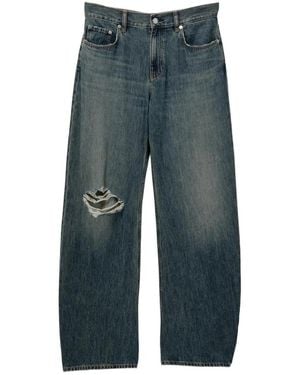 Helmut Lang Jeans Con Effetto Vissuto - Blu