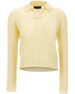 Gran Sasso Ribbed-Knit Cashmere Sweater - Yellow