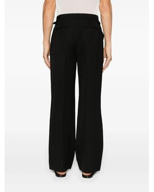 CASABLANCA Tailored Straight-leg Trousers - Black