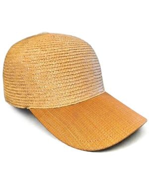 Eleventy Straw Visor Cap - Natural