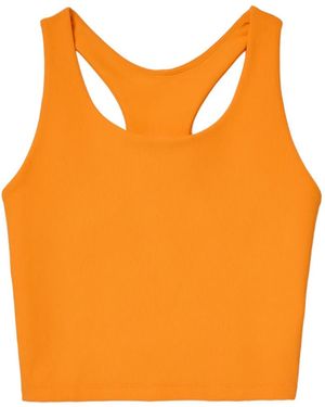Fila Cross Court Rib-Knit Tank Top - Orange