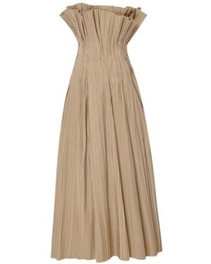 The Row Robe Longue À Design Sans Bretelles - Natural