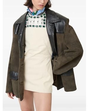 Miu Miu Suede Jacket - Black