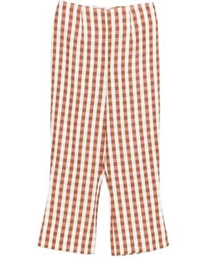 Faithfull the Brand Gingham Pattern Trousers - Red