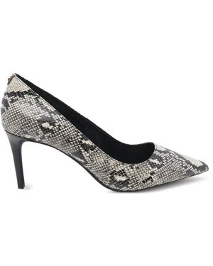 MICHAEL Michael Kors Alina Flex Python-Print Pumps - White
