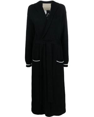 Elie Saab インターシャニット ロングカーディガン - ブラック