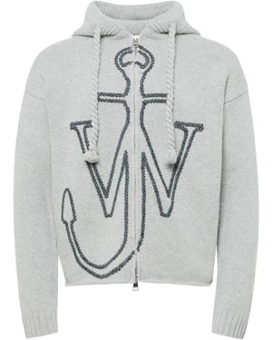 JW Anderson ジップアップ カーディガン - グレー