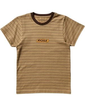 Martine Rose ストライプ Tシャツ - ブラウン