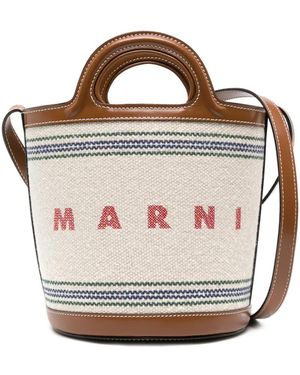 Marni Tropicalia Canvas Bucket Bag - Pink