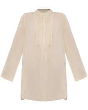 Tory Burch Long Sleeve Top - Natural