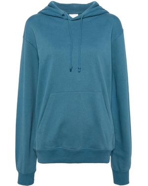 Stockholm Surfboard Club Logo-Print Organic Cotton Hoodie - Blue