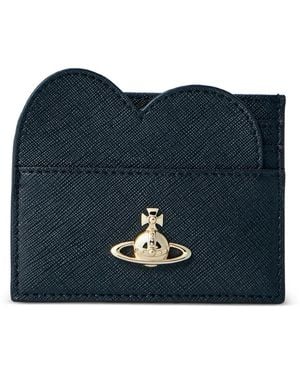 Vivienne Westwood Heart-Motif Card Holder - Blue