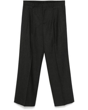 sunflower Anthracite Textured Wide Leg Trousers - Black