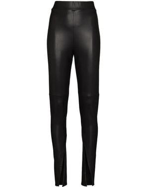 Alix Pantalon Carlisle En Cuir Vegan - Noir