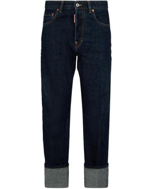 DSquared² Authentic Cuffed Jeans - Blue