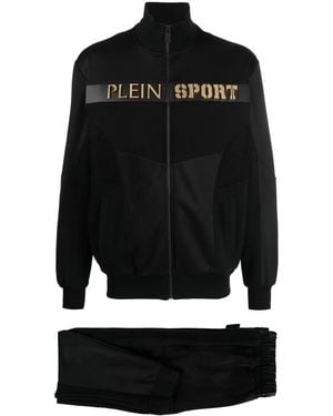 Philipp Plein Logo Plaque Tracksuit Set - Black