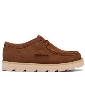 Clarks Chaussures Meare Walla À Lacets - Brown