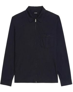 Zadig & Voltaire Zip Pocket Shirt - Blue