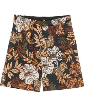 Brian Dales Floral-Print Shorts - Brown