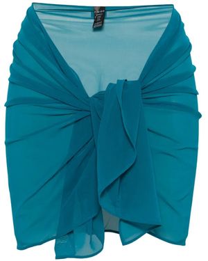 Fisico Sheer-Finish Pareo - Blue