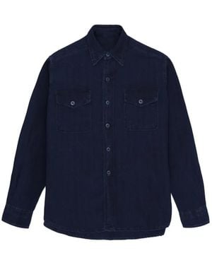 Fortela Cpo Flap-Pocket Overshirt - Blue