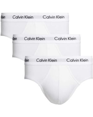 Calvin Klein Set Aus Drei Slips Mit Logo-Bund - Weiß