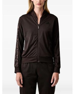 adidas Leopard-Print Track Jacket - Black
