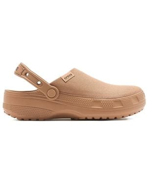 Crocs™ Embossed Strap Slides - Brown