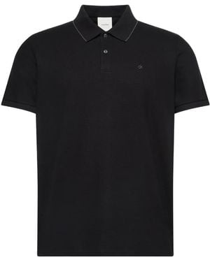 Calvin Klein Poloshirt mit Logo-Stickerei - Schwarz