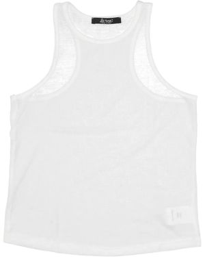 LA ROSE Cotton Jersey Tank Top - White