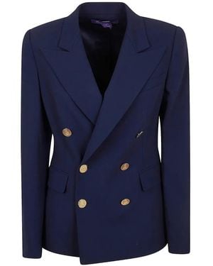 Ralph Lauren Camden Double-Breasted Blazer - Blue