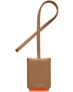 Maison De Sabre Leather Id Lanyard - White