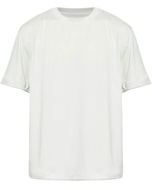 Eleventy Mm-Logo Crew-Neck T-Shirt - White