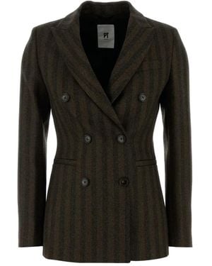 PT Torino Button Fasteningl Jacket - Black