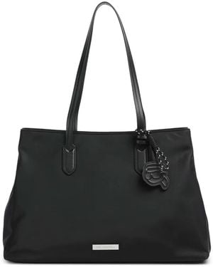 KARL LAGERFELD Sac Porté Épaule Ikon À Logo - Black