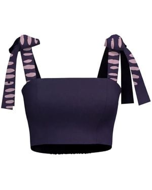 Diarrablu Uly Tie-Strap Top - Blue