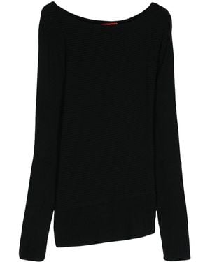 ..,merci Fine-Ribbed T-Shirt - Black