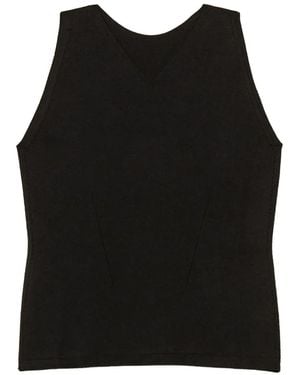 Twinset Top De Punto Ajustado De Uso Dual - Negro