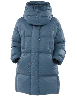 Bacon Hooded Padded Coat - Blue